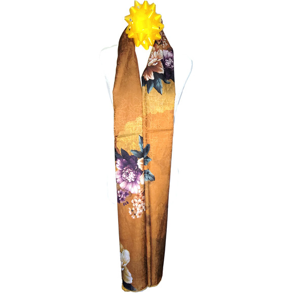 NWT Double-Sided Silk Scarf 27"x70" Long Rectangle Shawl Wrap 8693 - Picture 9 of 9